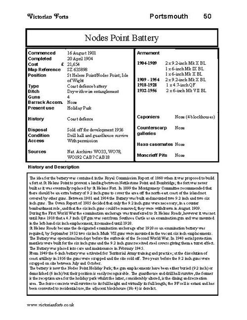 Nodes Point Battery datasheet